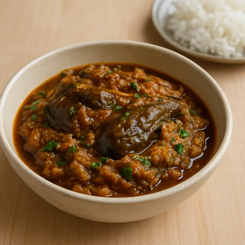 Brinjal (Baingan) — 1 medium bowl (cooked)