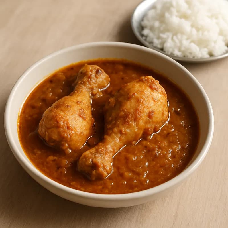 Chicken Curry — 1 medium bowl (2 pieces with gravy)