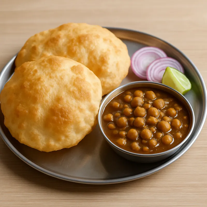 Chole Bhature — 1 plate (2 bhature + chole)