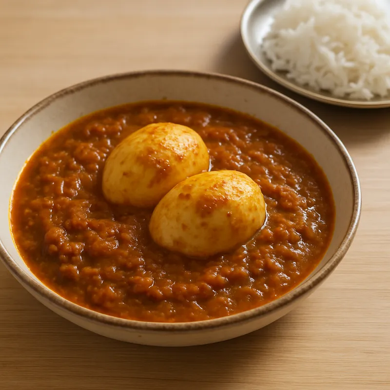 Egg Curry — 2 eggs with gravy