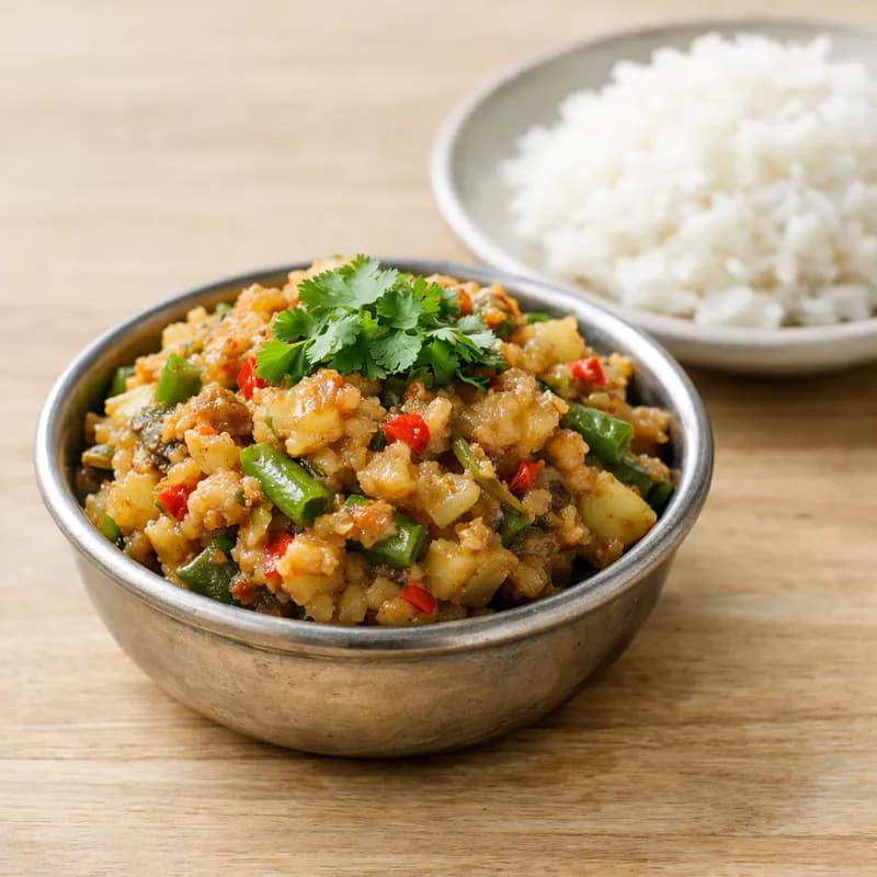 Eromba (Manipuri Vegetable Mash) — 1 small bowl