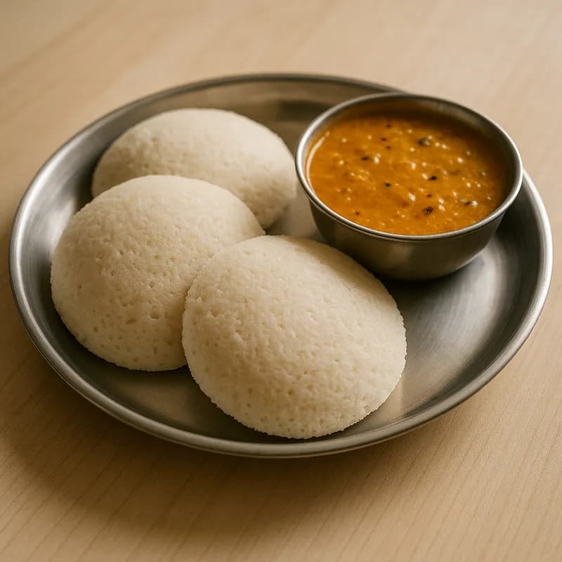 Idli — 3 medium idlis