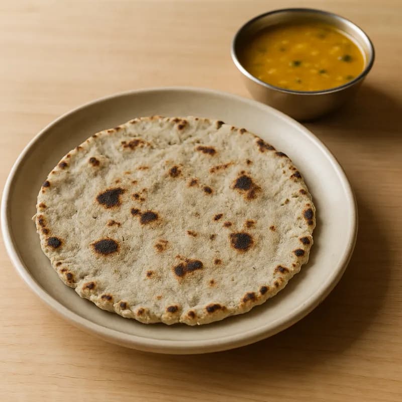 Jowar Roti (Sorghum Bhakri) — 1 medium roti