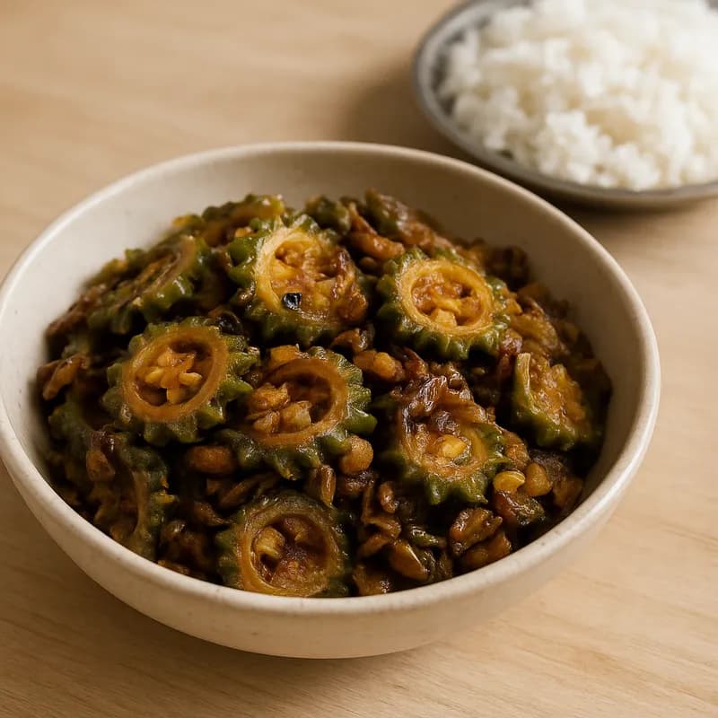 Bitter Gourd (Karela) — 1 medium bowl (cooked)