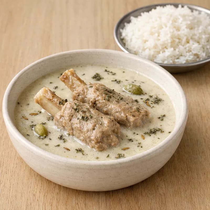 Yakhni (Kashmiri Mutton in Curd Gravy) — 1 bowl (2 pieces with gravy)