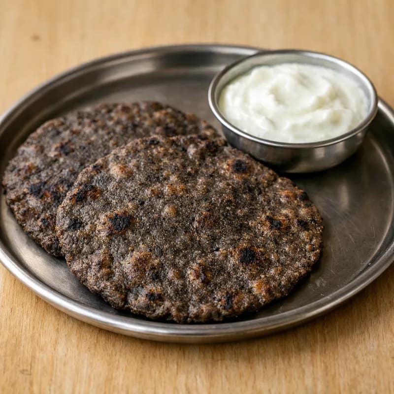Kuttu Roti (Buckwheat) — 2 rotis