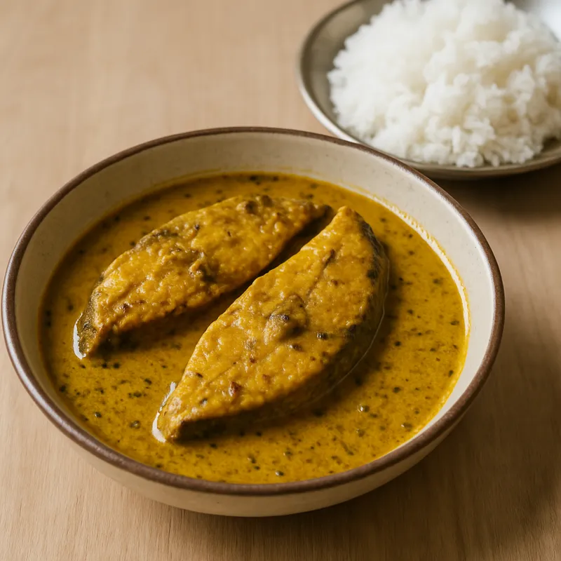 Macha Besara — 1 bowl (2 pieces)