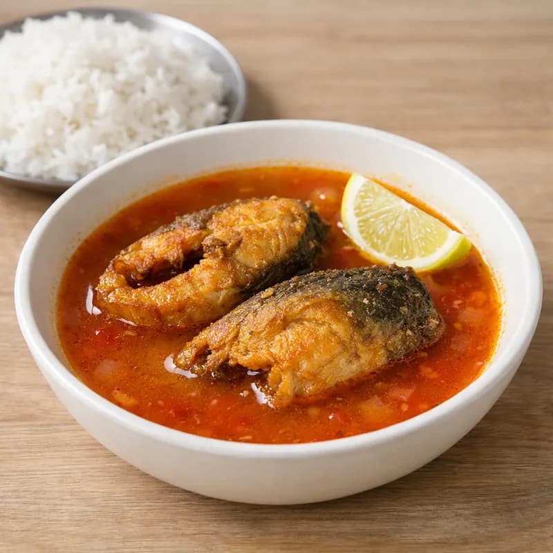 Masor Tenga (Assamese Sour Fish Curry) — 1 bowl (2 pieces with gravy)