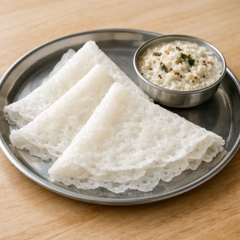Neer Dosa — 3 neer dosas