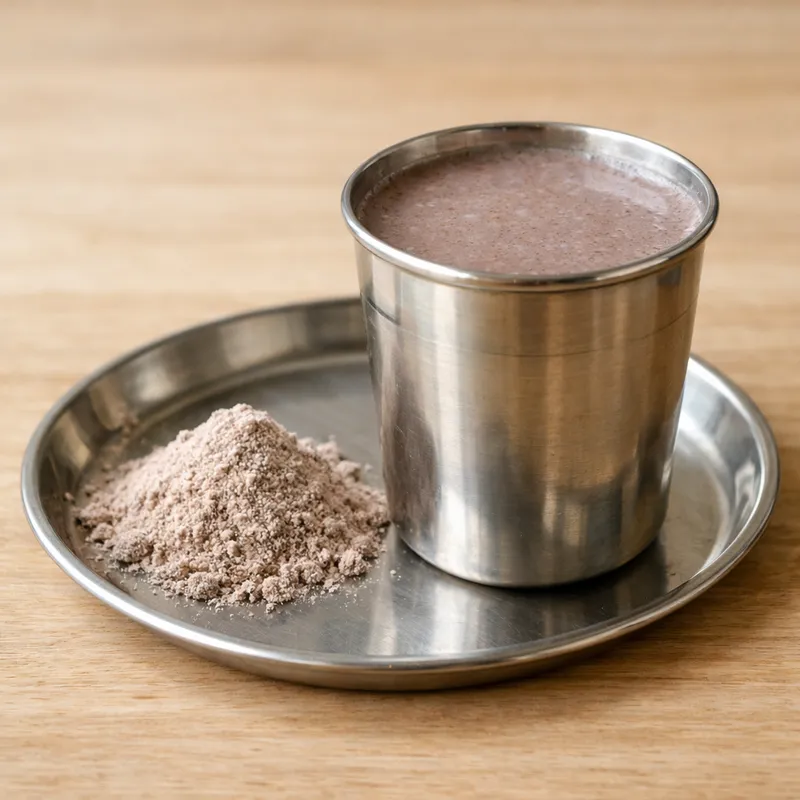 Ragi Malt (Ragi Java) — 1 glass (unsweetened)