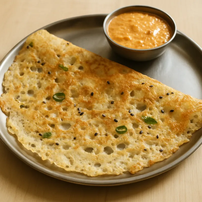 Rava Dosa — 1 large crispy rava dosa