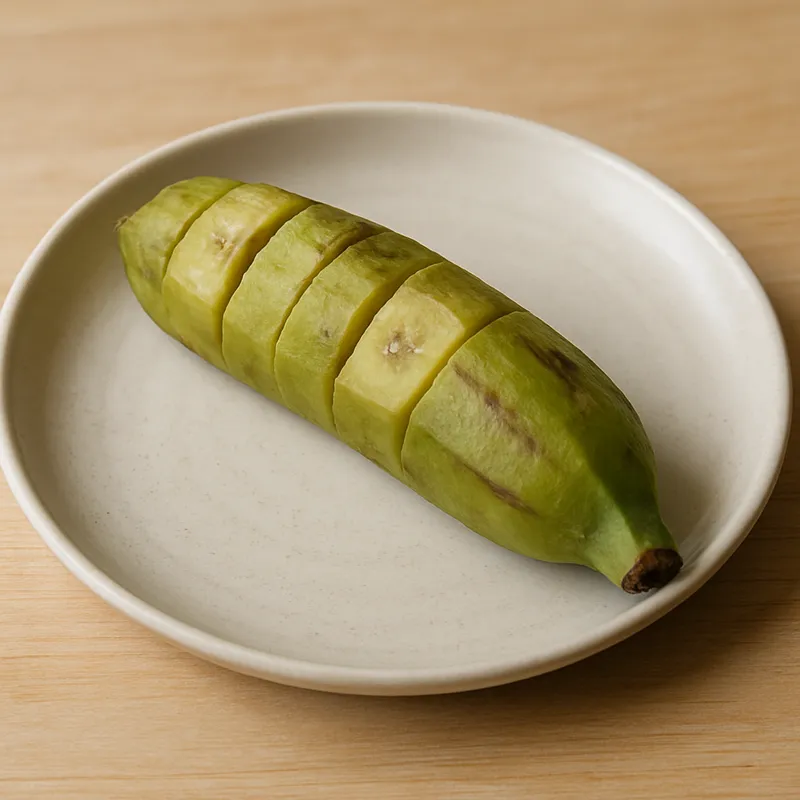 Raw Banana (Plantain) — 1 medium raw banana (cooked)