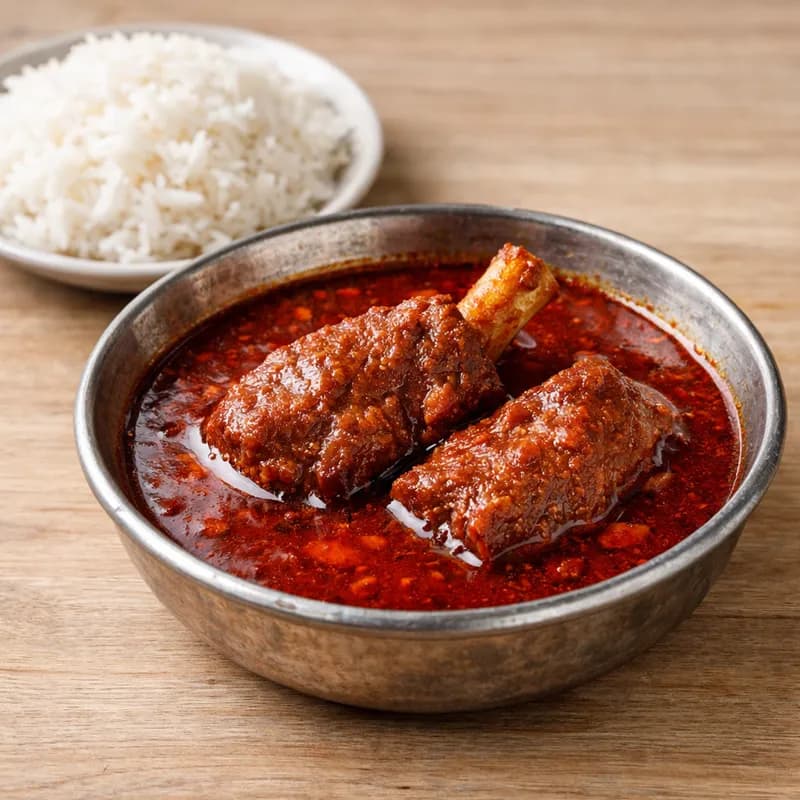 Rogan Josh — 1 bowl (2 pieces with gravy)