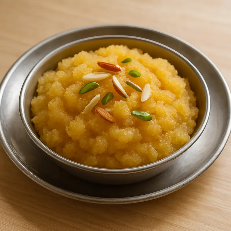 Sooji Halwa (Sheera) — 1 small bowl (about 120g)