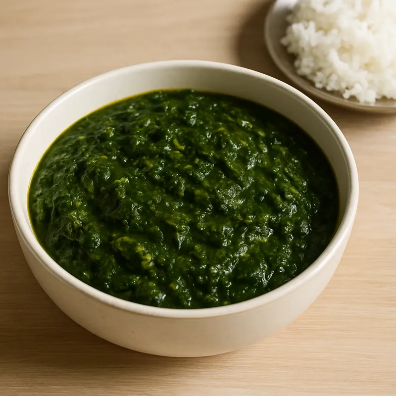 Spinach (Palak) — 1 large bowl (cooked)