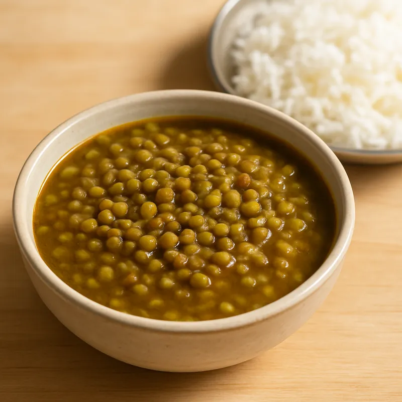 Whole Green Moong (Sabut Moong, cooked) — 1 small bowl (cooked)